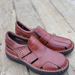 Streetcars Comfort ACS Brown Leather Men's Fisherman Sandals Size 8